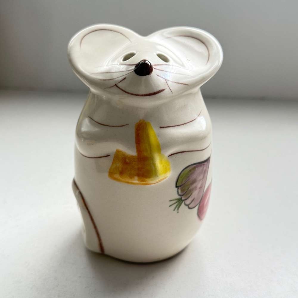 Mouse Parmesan Shaker Hand Painted
